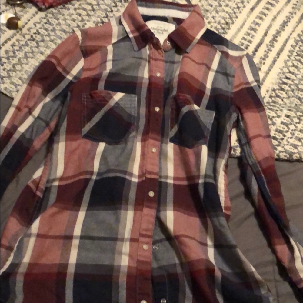A&F Boyfriend fit Flannel Shirt